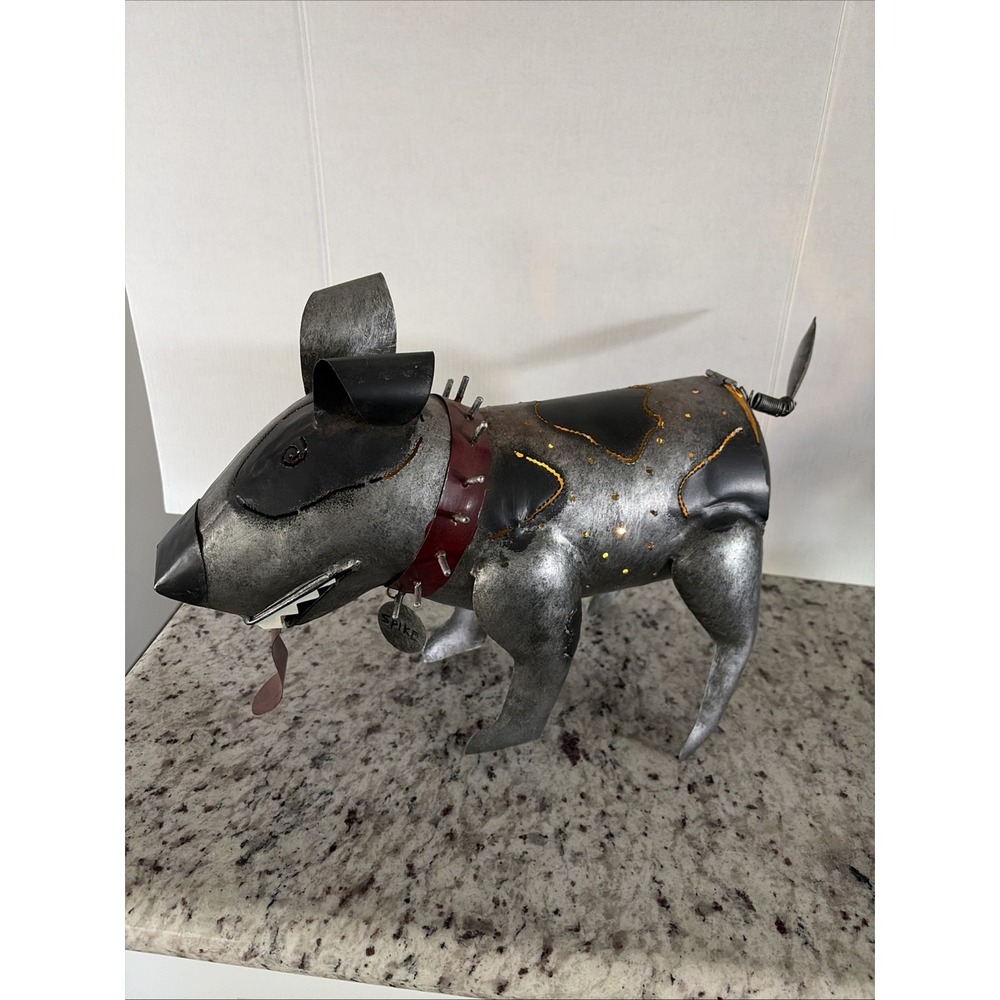 Bluehand Works "Spike Jr" Metal Art Candle Holder Lantern Male Dog Medium